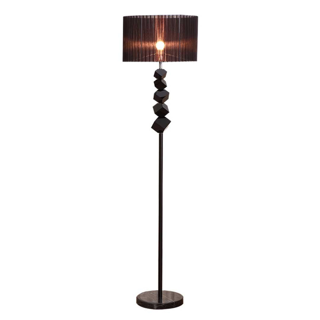 NNEAGS Floor Lamp Metal Base Standing Light with Dark Shade Tall Lamp-0