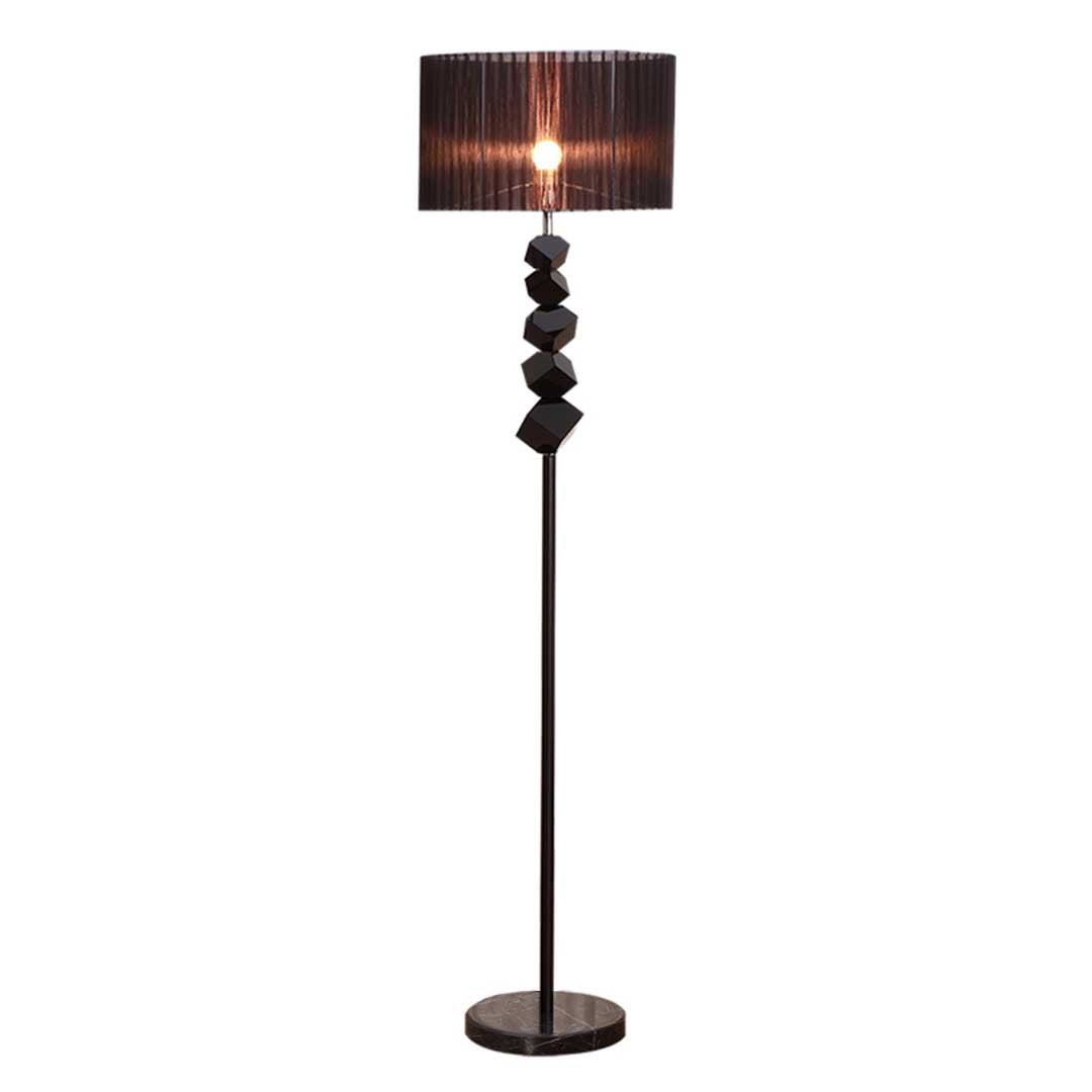 NNEAGS Floor Lamp Metal Base Standing Light with Dark Shade Tall Lamp-0