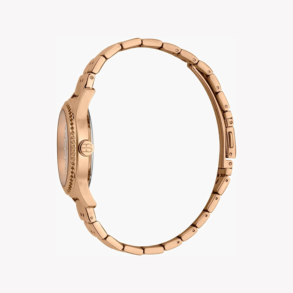 Esprit Women's Rose Gold Stainless Steel Watch, Silver Dial | Es1l199m0015