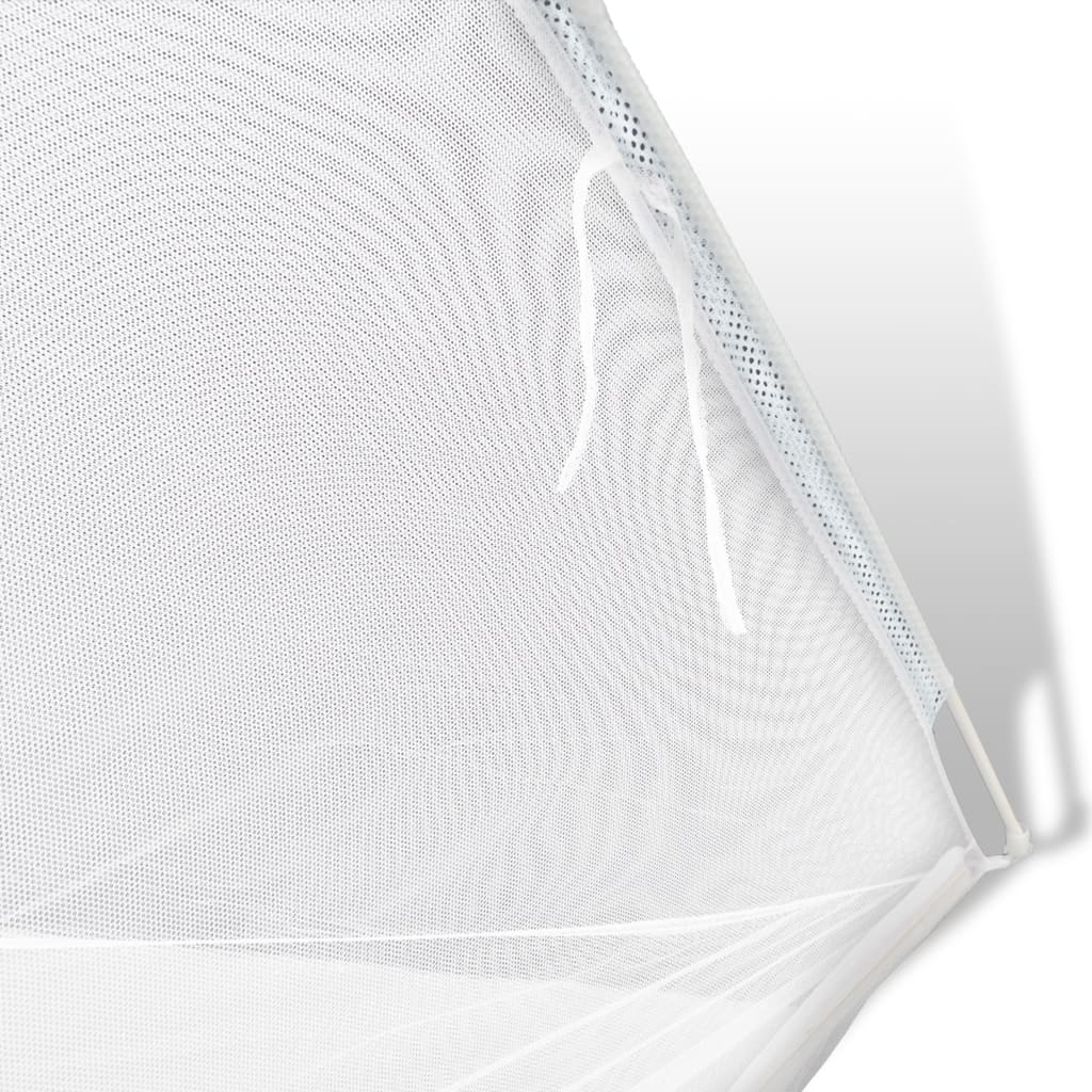 NNEVL Camping Tent 200x180x150 cm Fiberglass White
