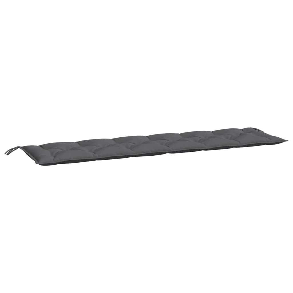 NNEVL Garden Bench Cushions 2pcs Anthracite 200x50x7cm Oxford Fabric