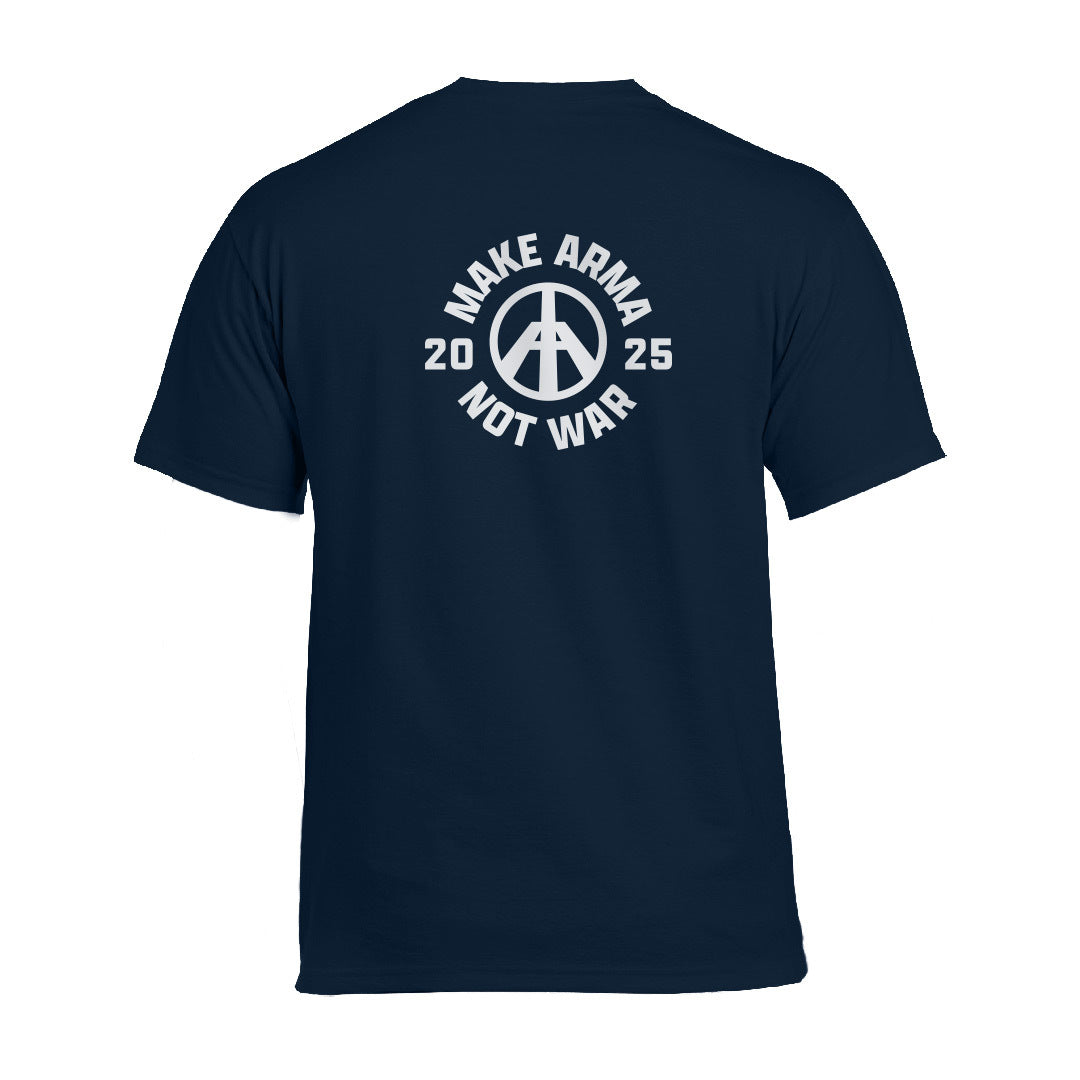ARMA - MAKE ARMA NOT WAR | 2025 T-SHIRT | NAVY