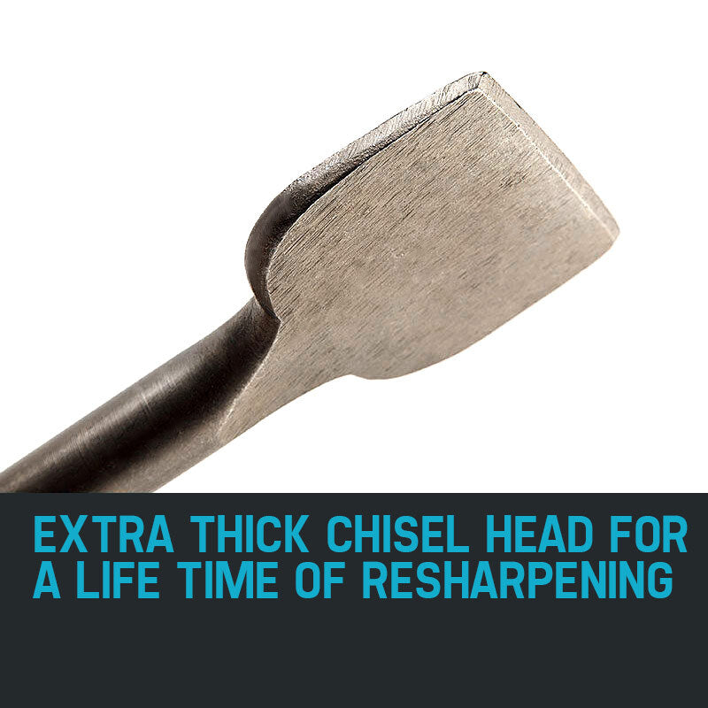 NNEMB 100mm Extra Wide Flat Tile Lifter Jackhammer Chisel Bit-30mm x 410mm
