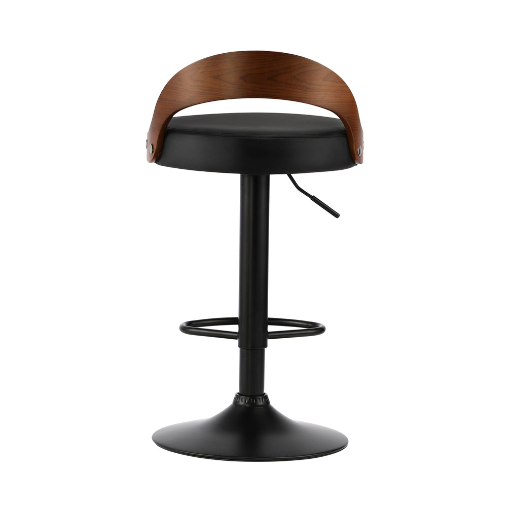 NNEED Bar Stools Gas Lift Swivel Padded Seat x2-2