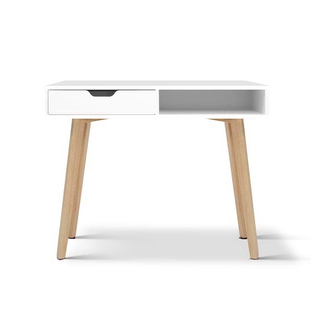 NNEDSZ Office Computer Desk Study Table Storage Drawers Student Laptop White-0
