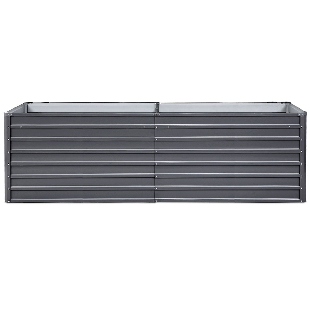 NNEDSZ Greenfingers Garden Bed 320 x 80 x 77cm Galvanised Steel Raised Planter 2N1-2