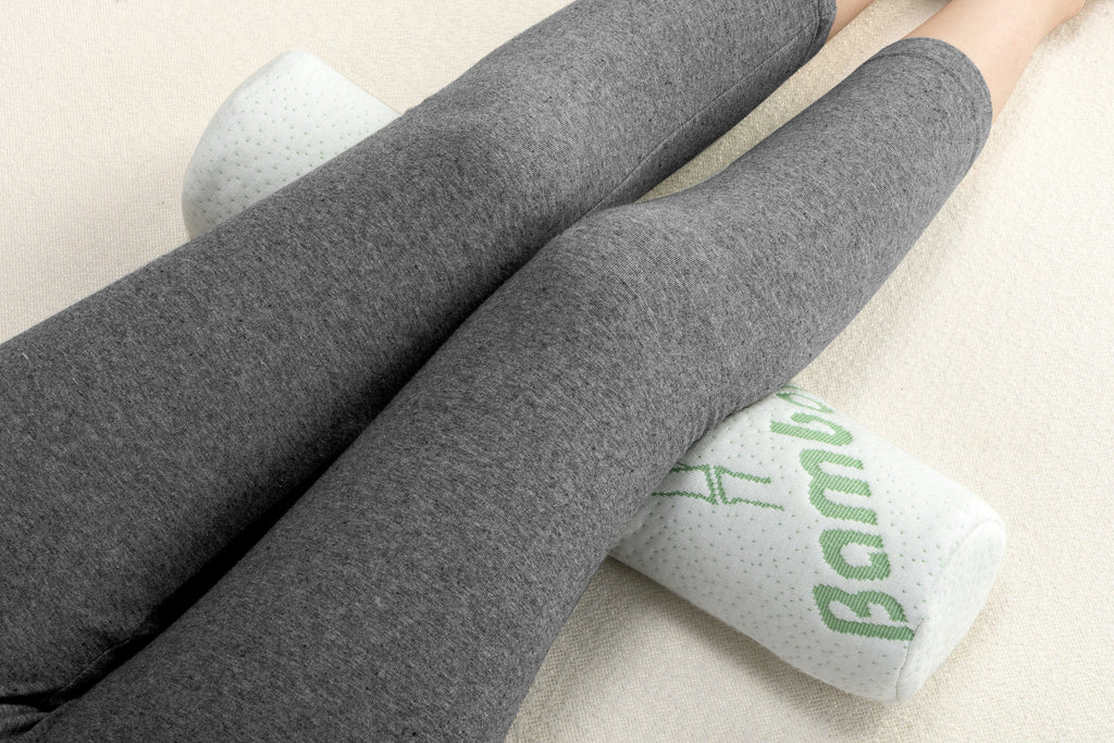 NNEKGE Set of 2 Memory Foam Neck Roll Bolster Pillows-2
