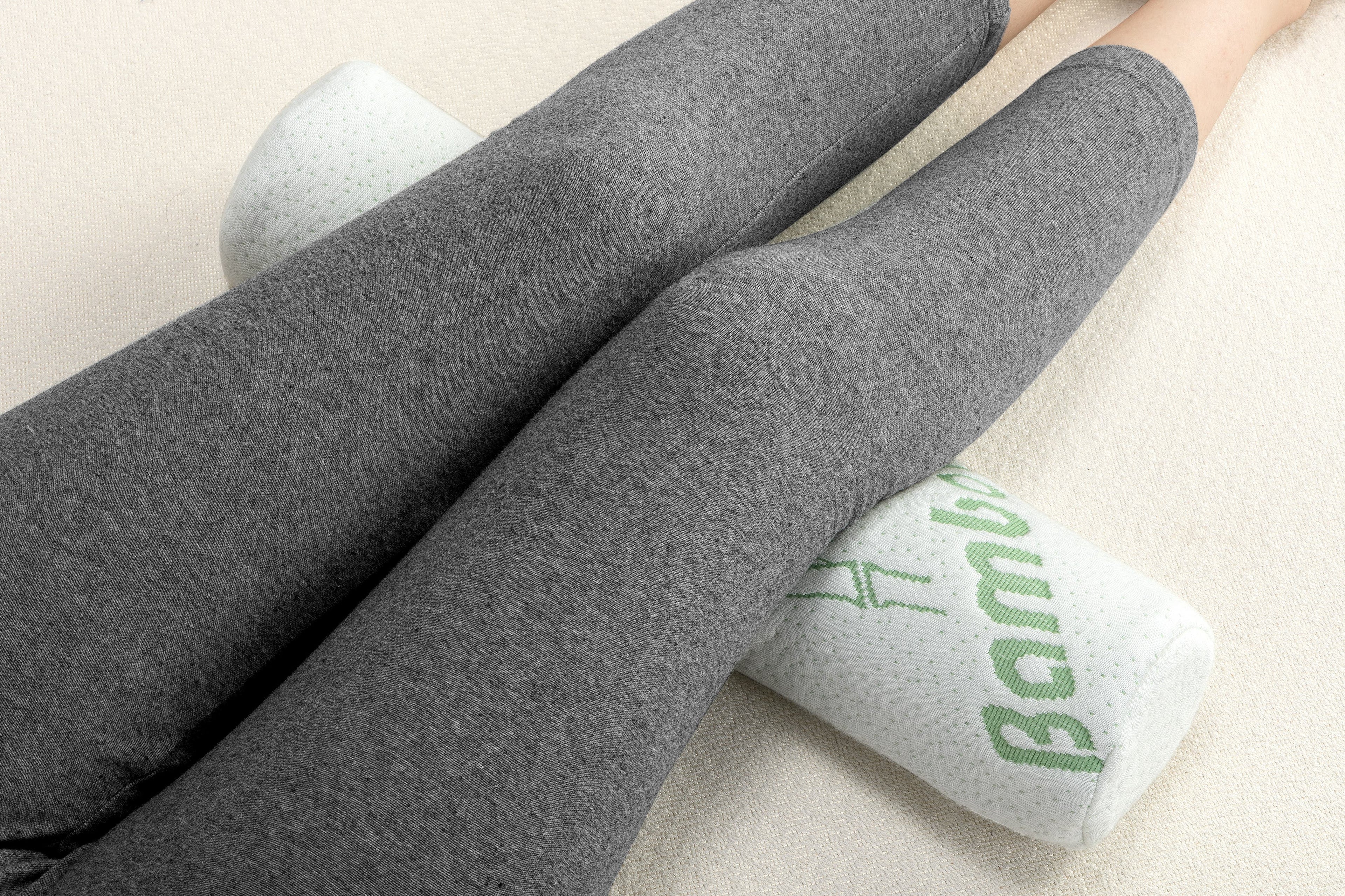 NNEKGE Set of 2 Memory Foam Neck Roll Bolster Pillows-2