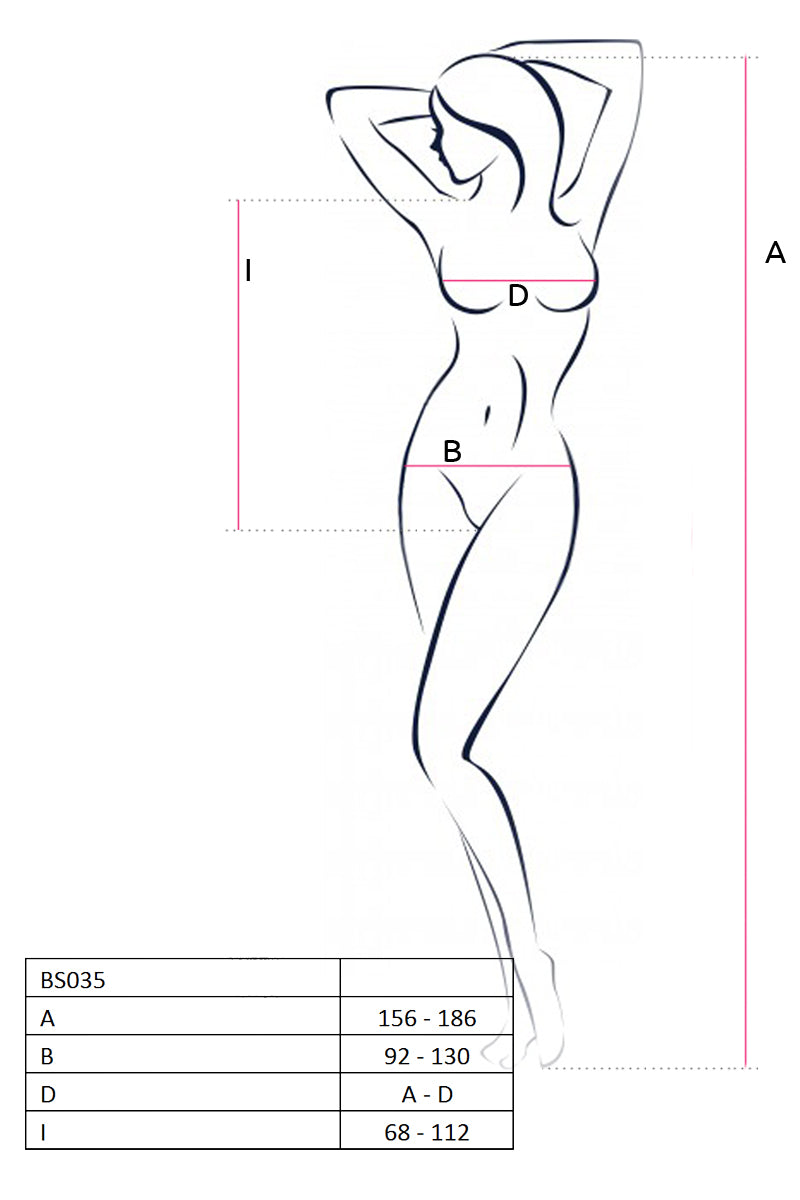 pinker ouvert Body BS035 - S/M