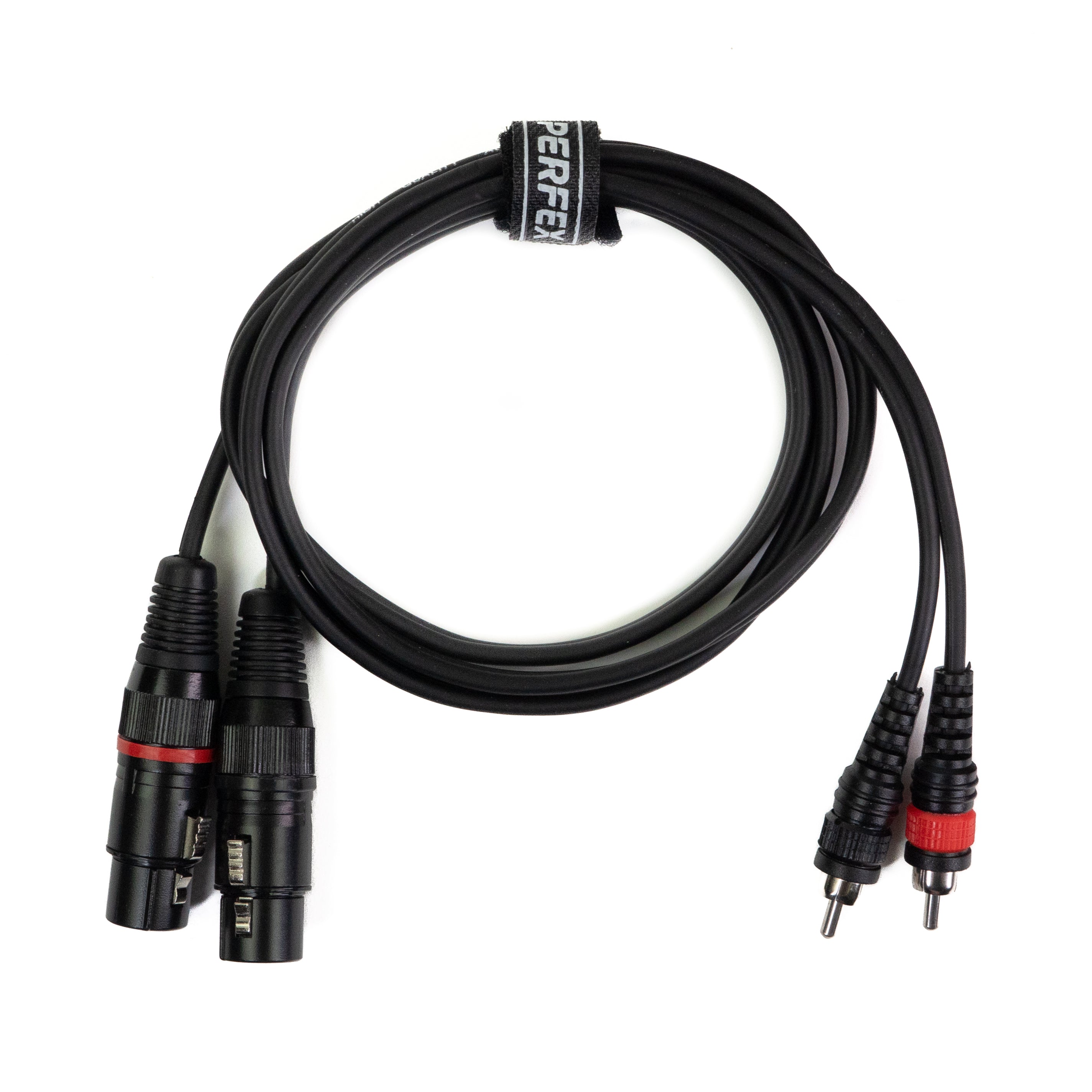 Perfex XLR female to phono RCA cable (1.3m)-0