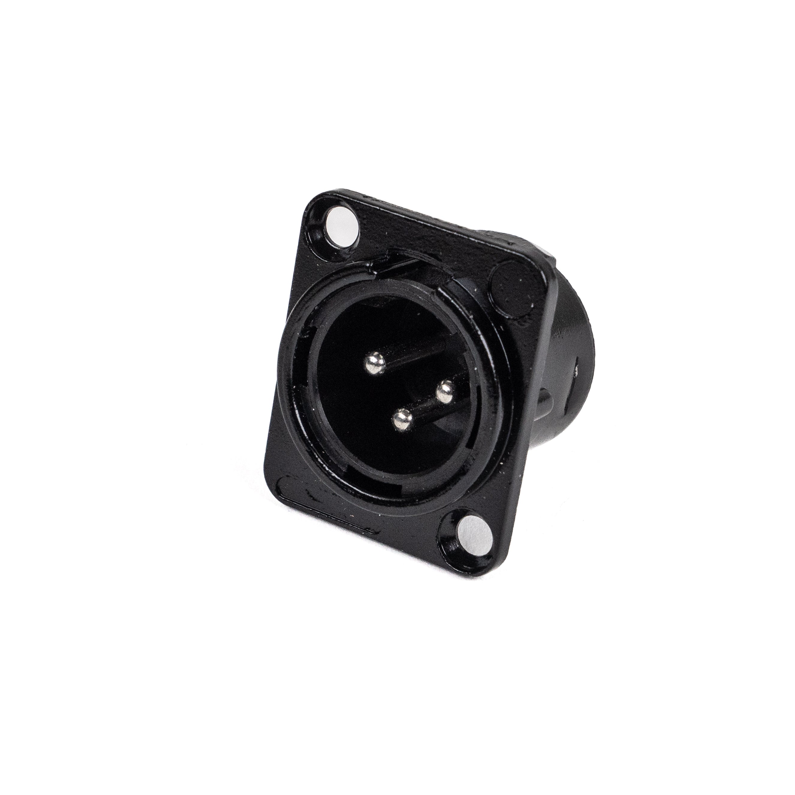 Perfex XLR Male Chassis Connector (Black)-1
