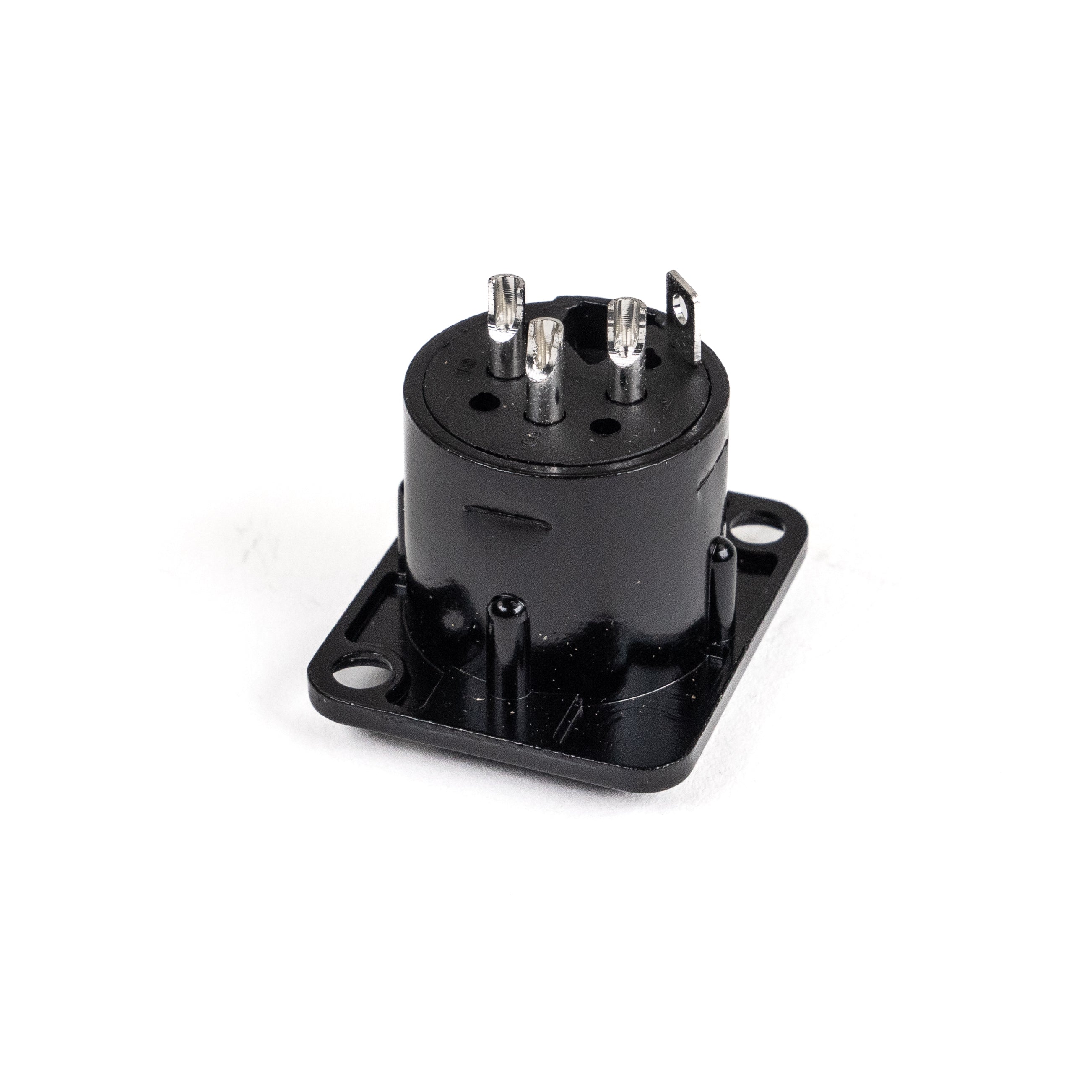Perfex XLR Male Chassis Connector (Black)-2