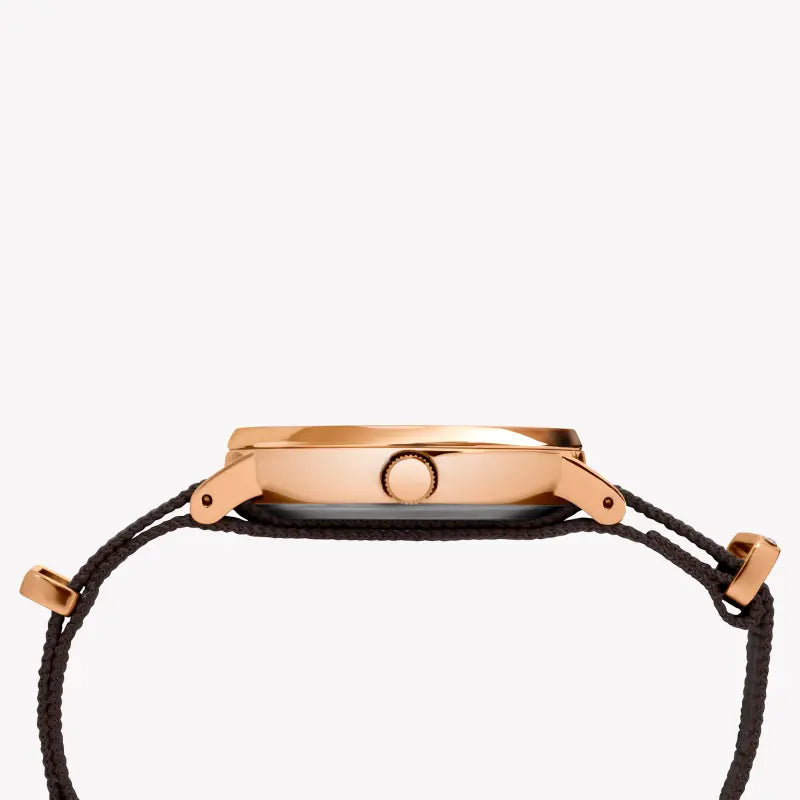 Timex Women's Gray Fabric Watch, Rose Gold Case | Tw2r48900