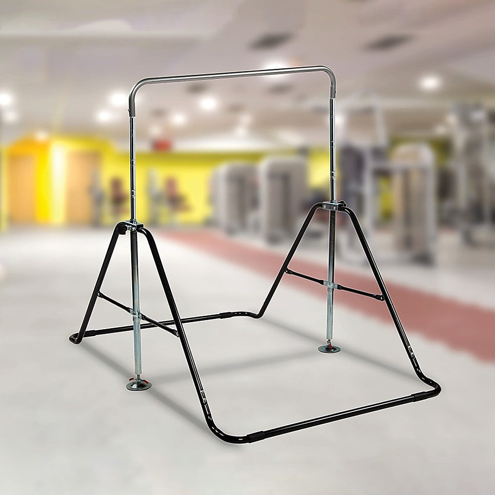 NNEDSZ Kids Gymnastics Bars Training Horizontal Bar Monkey Kip Bar Black-1