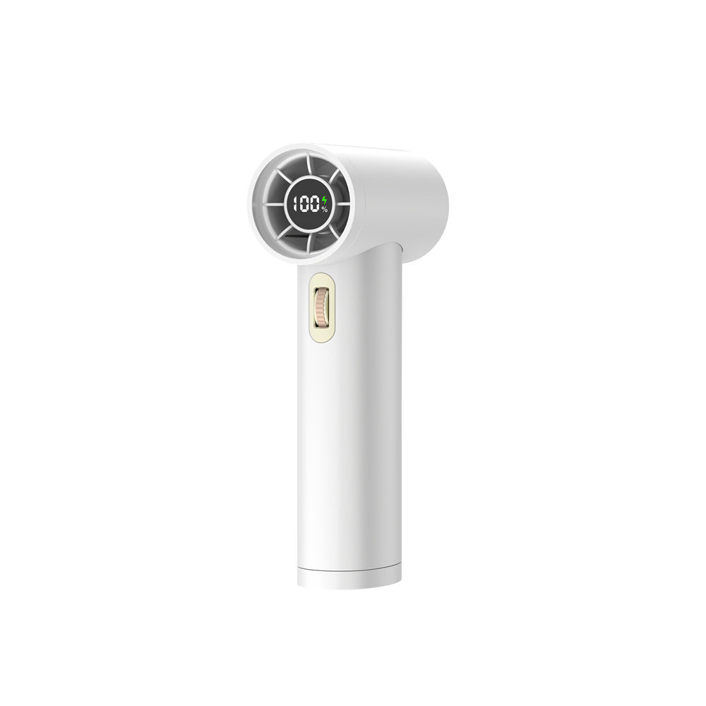 NNEDSZ White Portable High-Speed Turbo Fan with 2000mAh Battery and Multiple Attachments-0