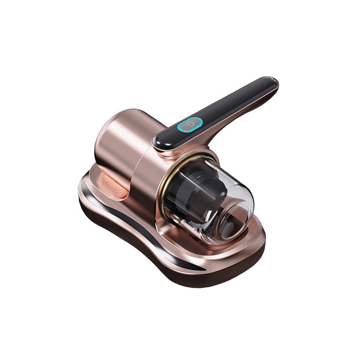 NNEDSZ Gold Handheld Dust Mite Vacuum Cleaner - Cordless, High Suction Power, USB Rechargeable-0