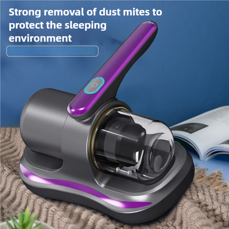 NNEDSZ Gold Handheld Dust Mite Vacuum Cleaner - Cordless, High Suction Power, USB Rechargeable-1