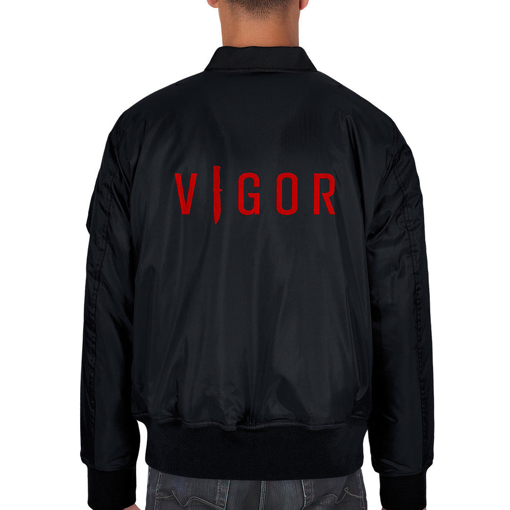 VIGOR - OFFICIAL BOMBER JACKET | BLACK