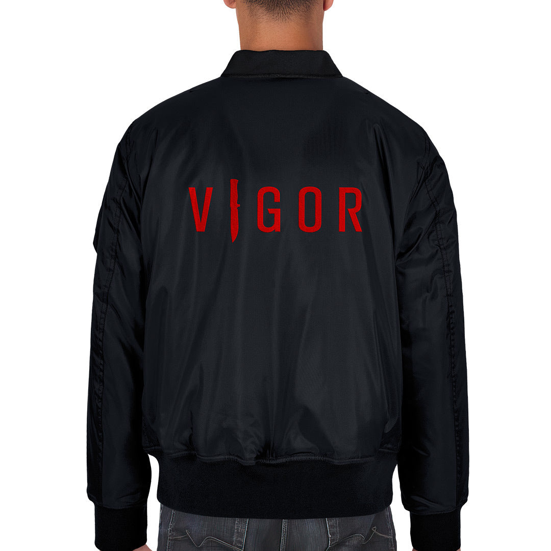 VIGOR - OFFICIAL BOMBER JACKET | BLACK
