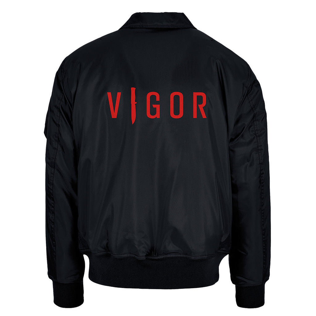VIGOR - OFFICIAL BOMBER JACKET | BLACK