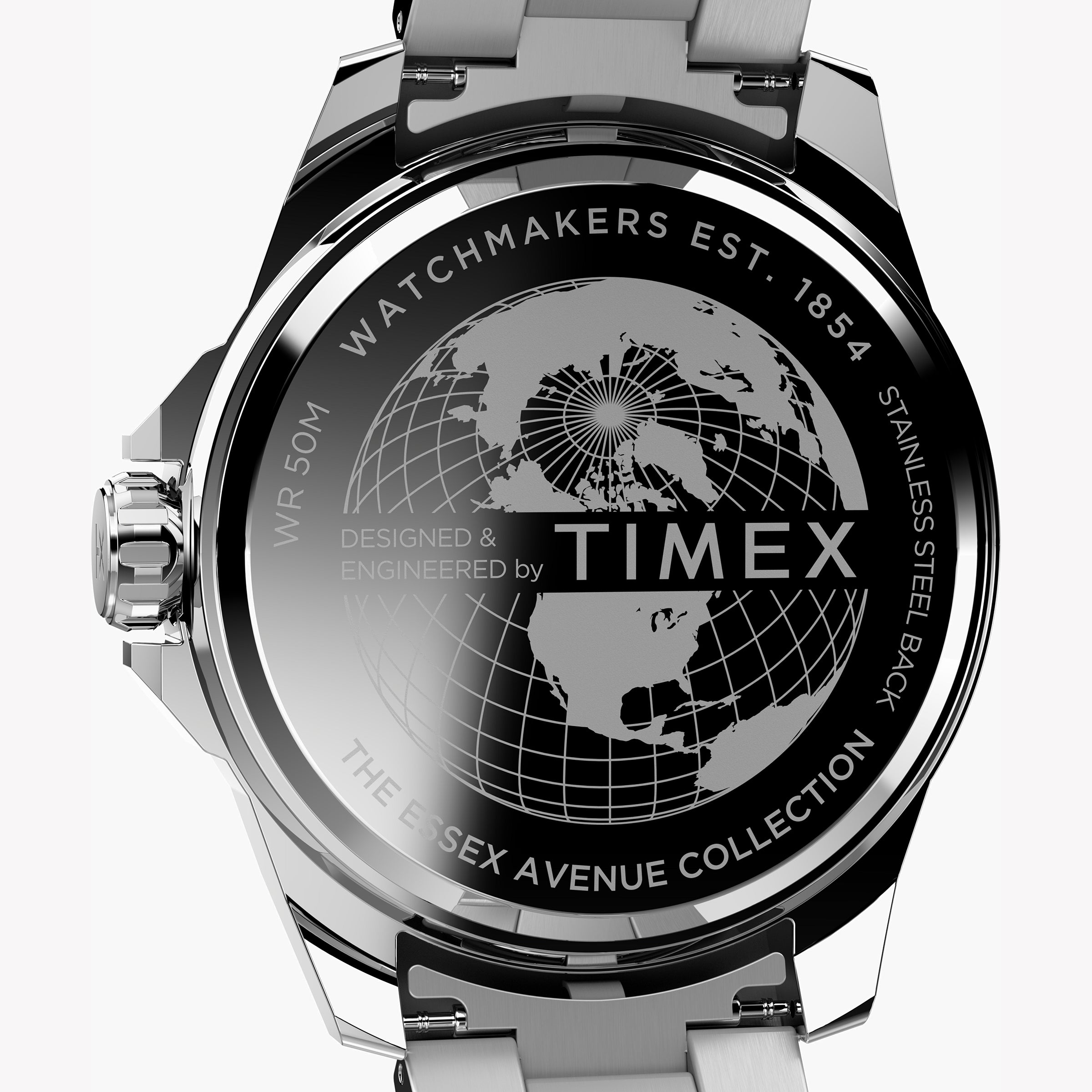 Timex Men's Green Dial Bracelet Watch, Stainless Steel | Tw2w13900