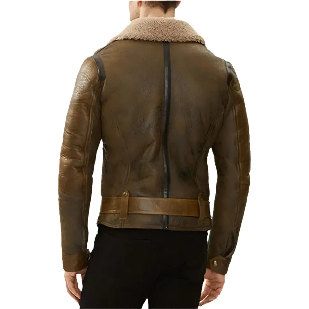 Men’s B3 Aviator Shearling Leather Bomber Jacket